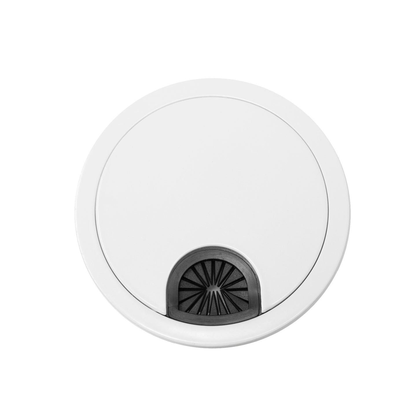 Round Metal Tabletop Grommet white