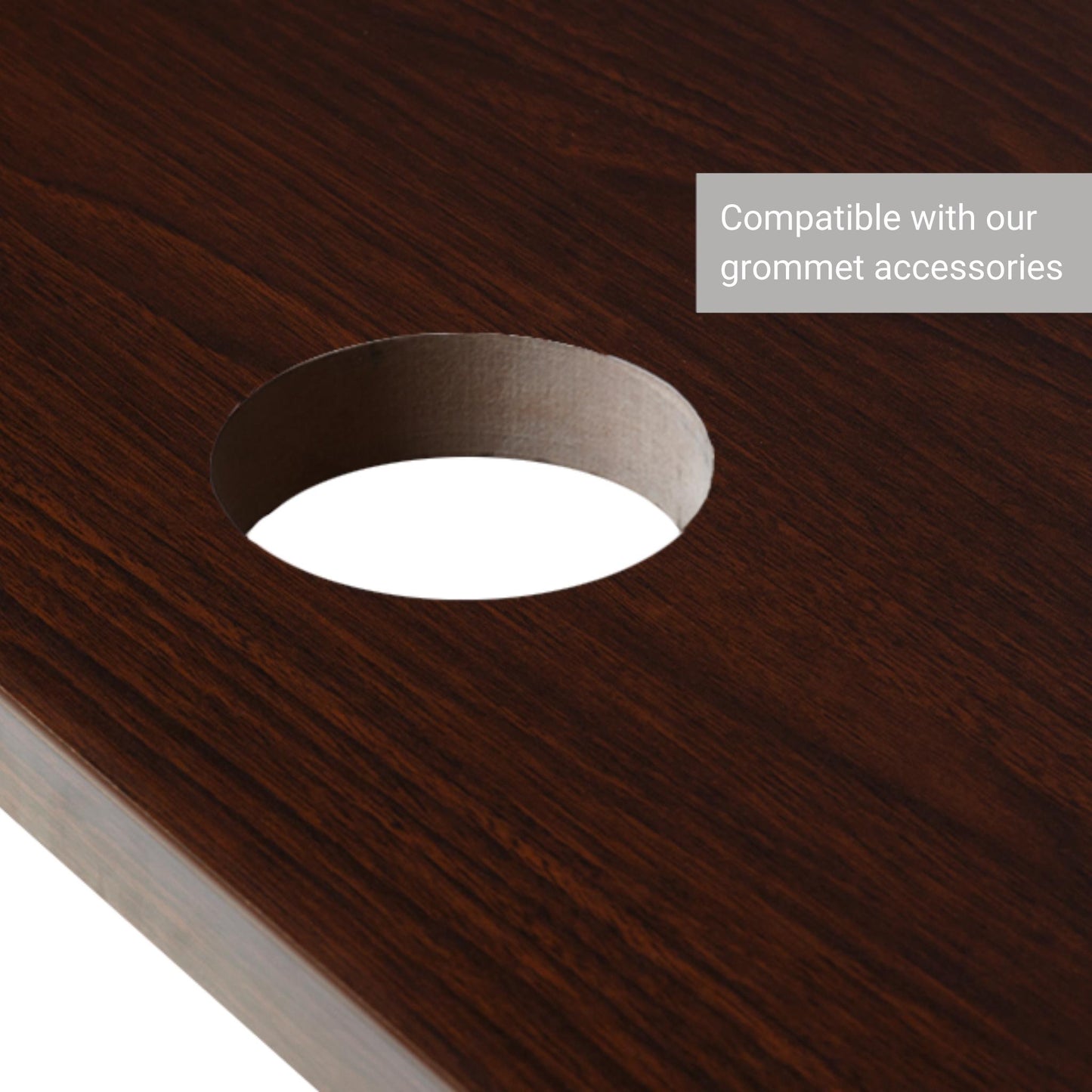 Roasted Walnut Tabletop grommet