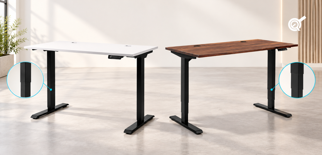 Standing Desk Frames: 2-Stage vs 3-Stage Legs
