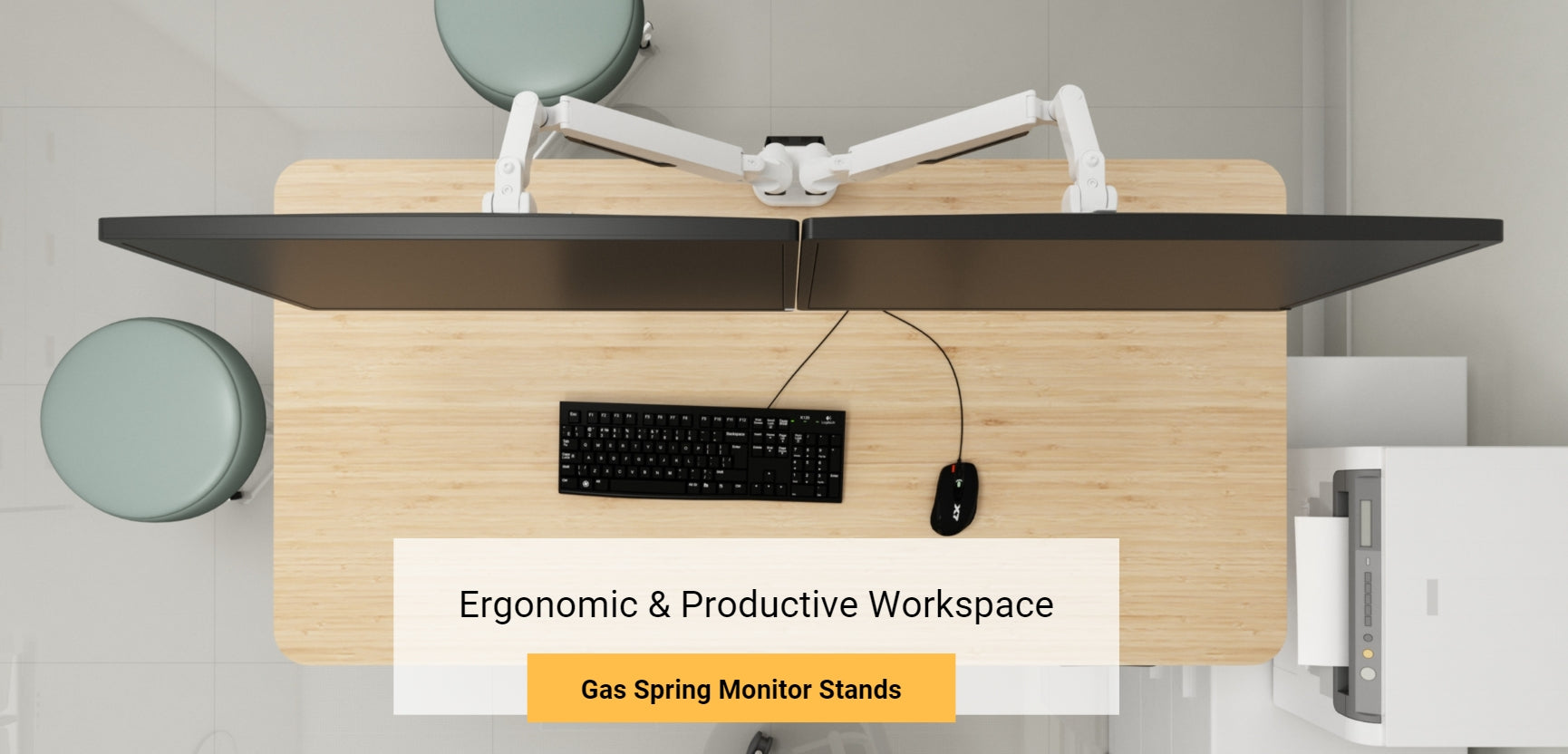  Gas Spring Monitor Stands