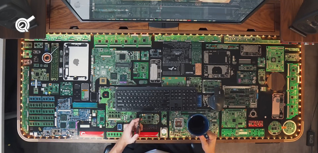 Using A Dec Computer Creating a DIY adjustable standing desk using electronic waste ...