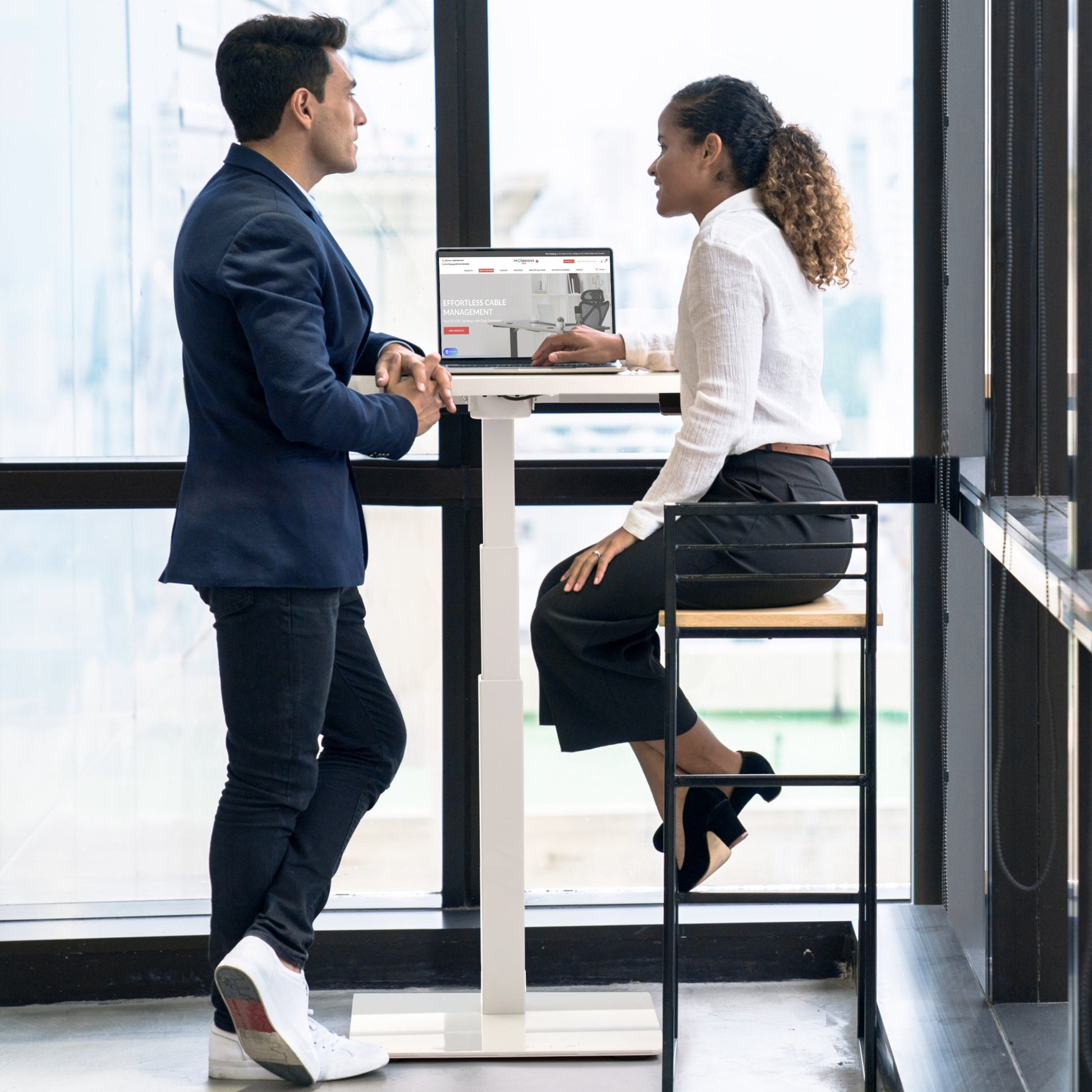 Small Adjustable Standing Desk for Small Spaces