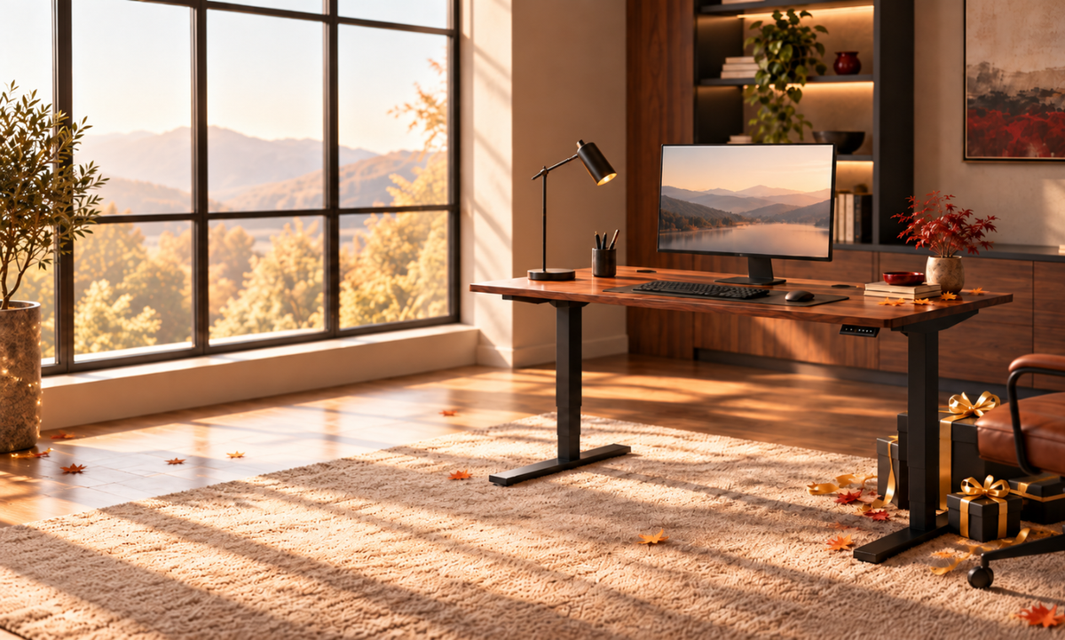 <p>28% Off + Free Gift with Every Standing Desk.</p>