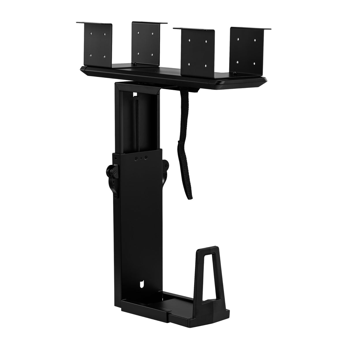 Slide & Swivel Under-Desk CPU Holder Mount – Progressive Desk
