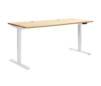 white solo ryzer with solidwood tabletop