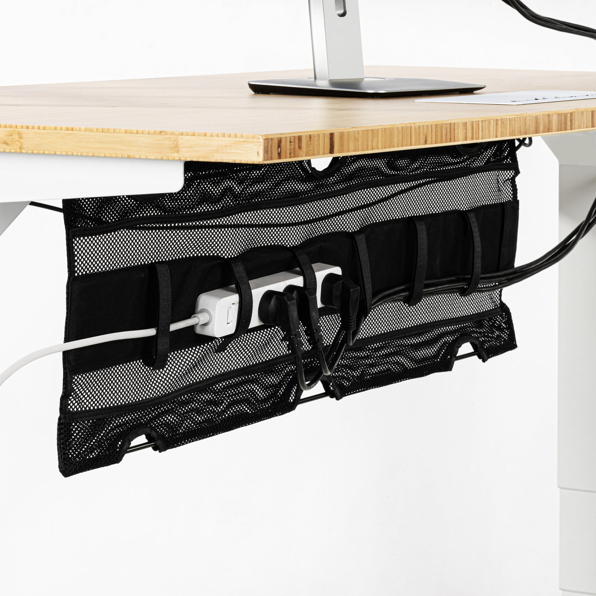 Under-Desk Mesh Cable Management System