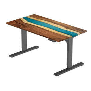 solo ryzer standing desk with epoxy tabletop