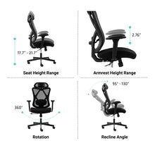 Load image into Gallery viewer, Apex Glyder Chair Infographics #1