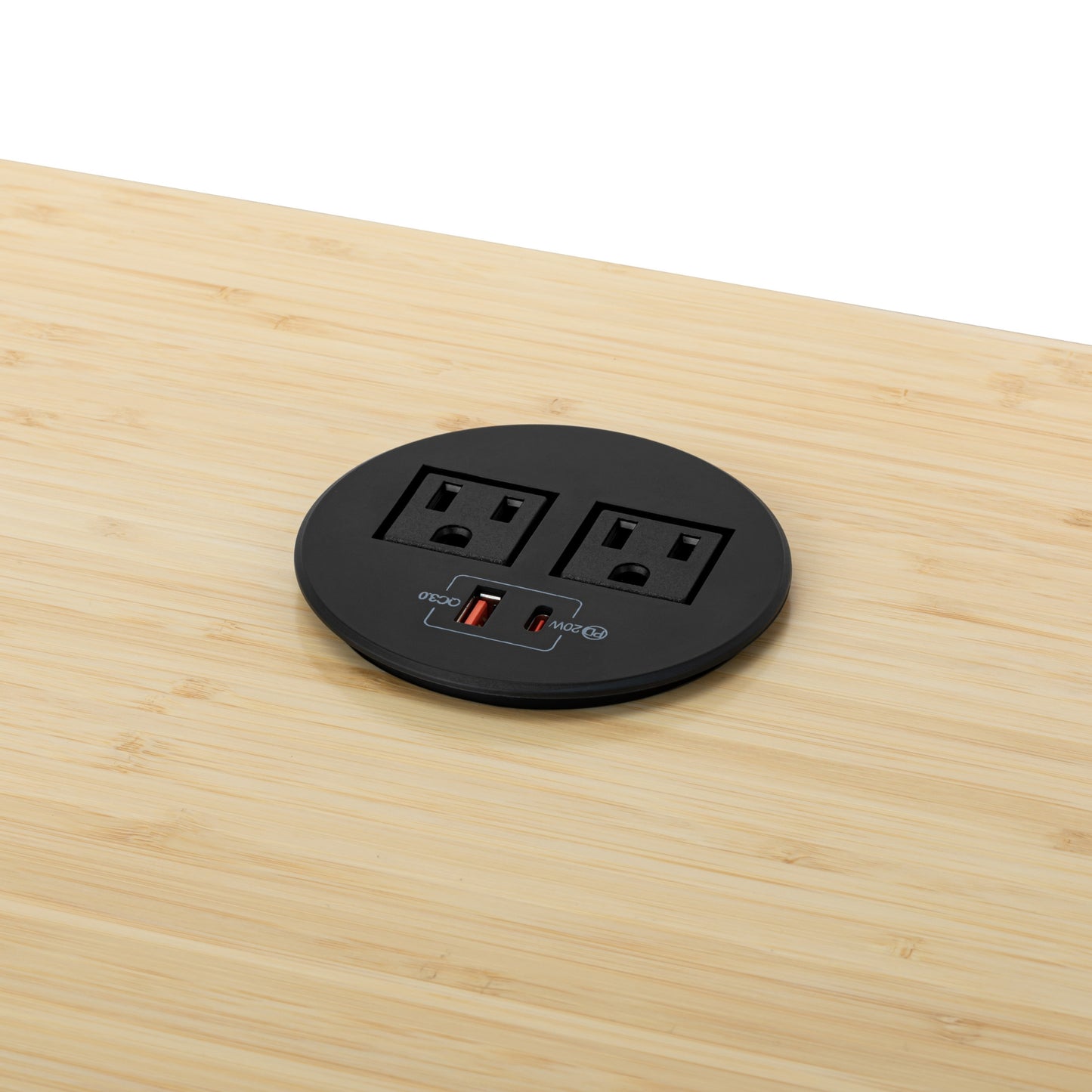 Round Tabletop Grommet w/ USB and AC Power