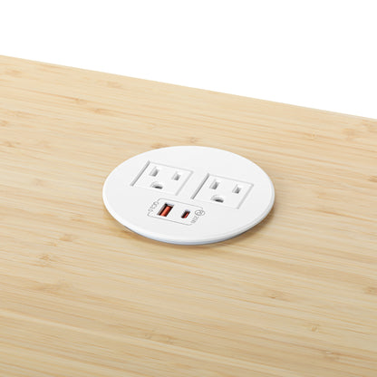 Round Tabletop Grommet w/ USB and AC Power
