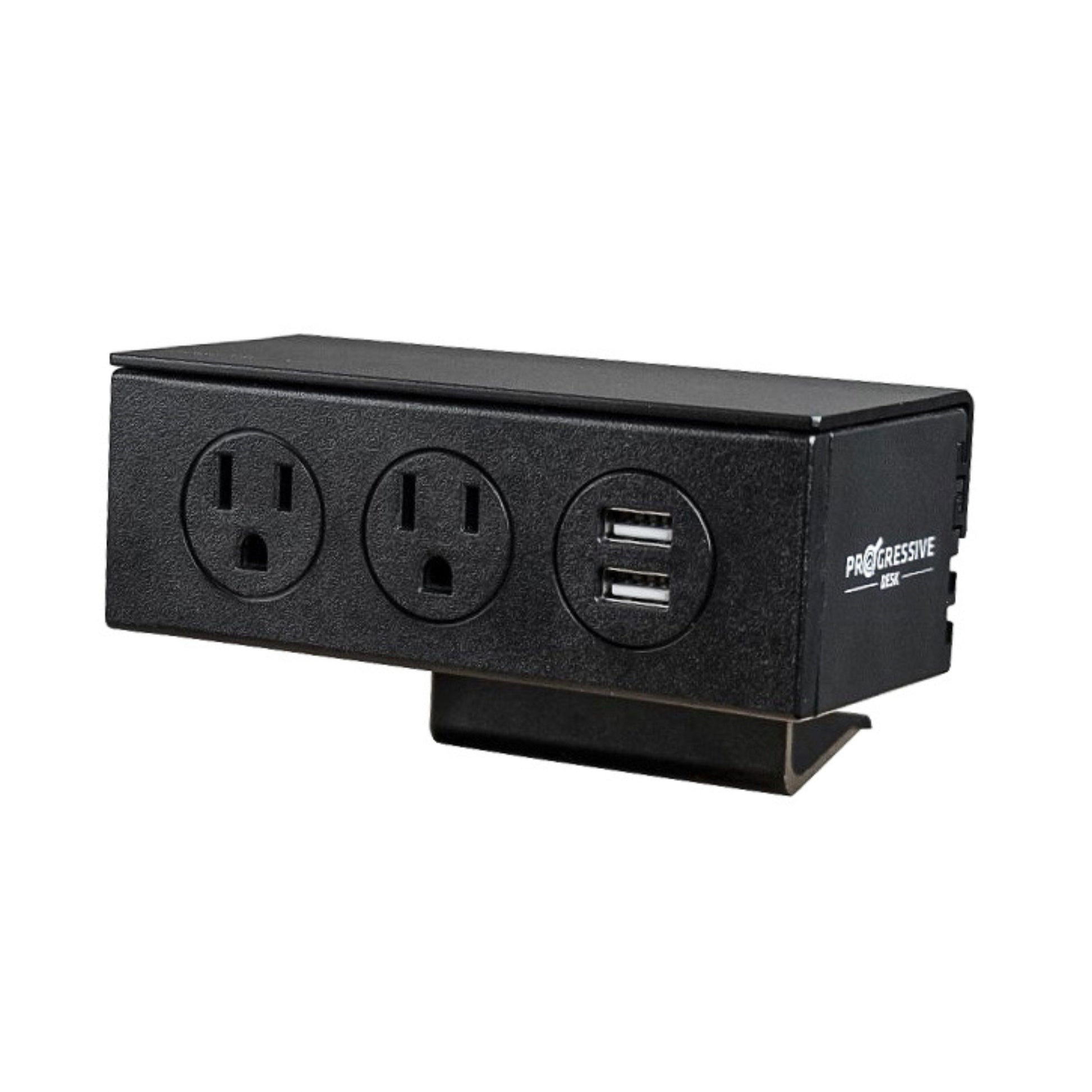 2-Plug Desk Clamp Power Bar w/ USB Ports #1