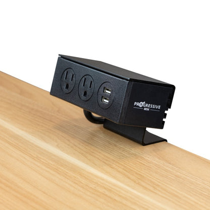 2-Plug Desk Clamp Power Bar w/ USB Ports #2