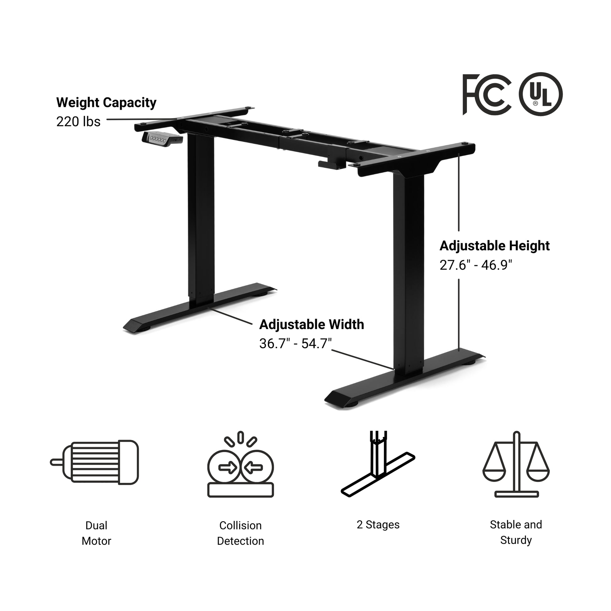 Prime Ryzer Standing Desk frame