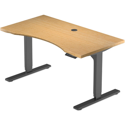 Solo Ryzer Bamboo — The Eco Sit Stand Desk