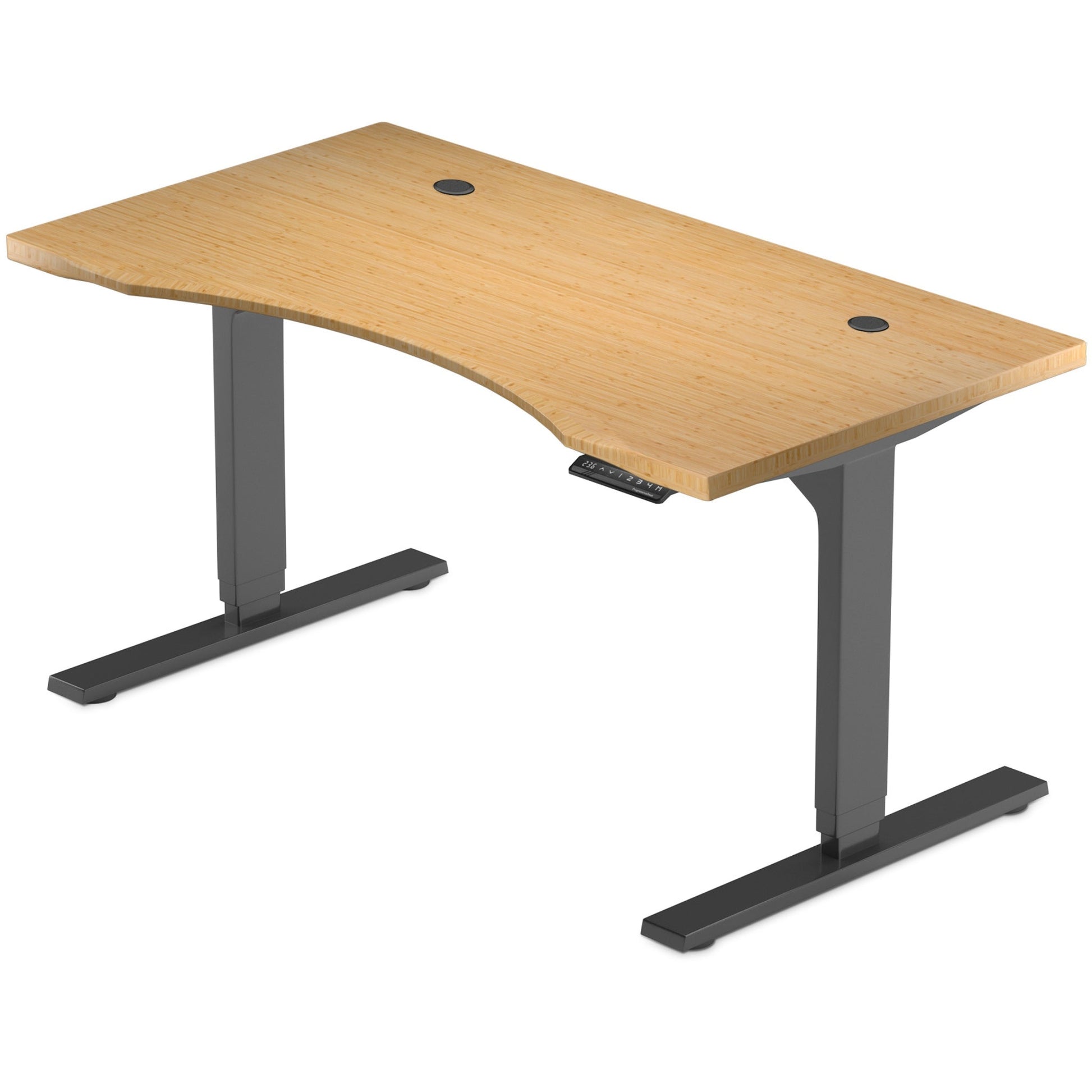 Solo Ryzer Bamboo — The Eco Sit Stand Desk