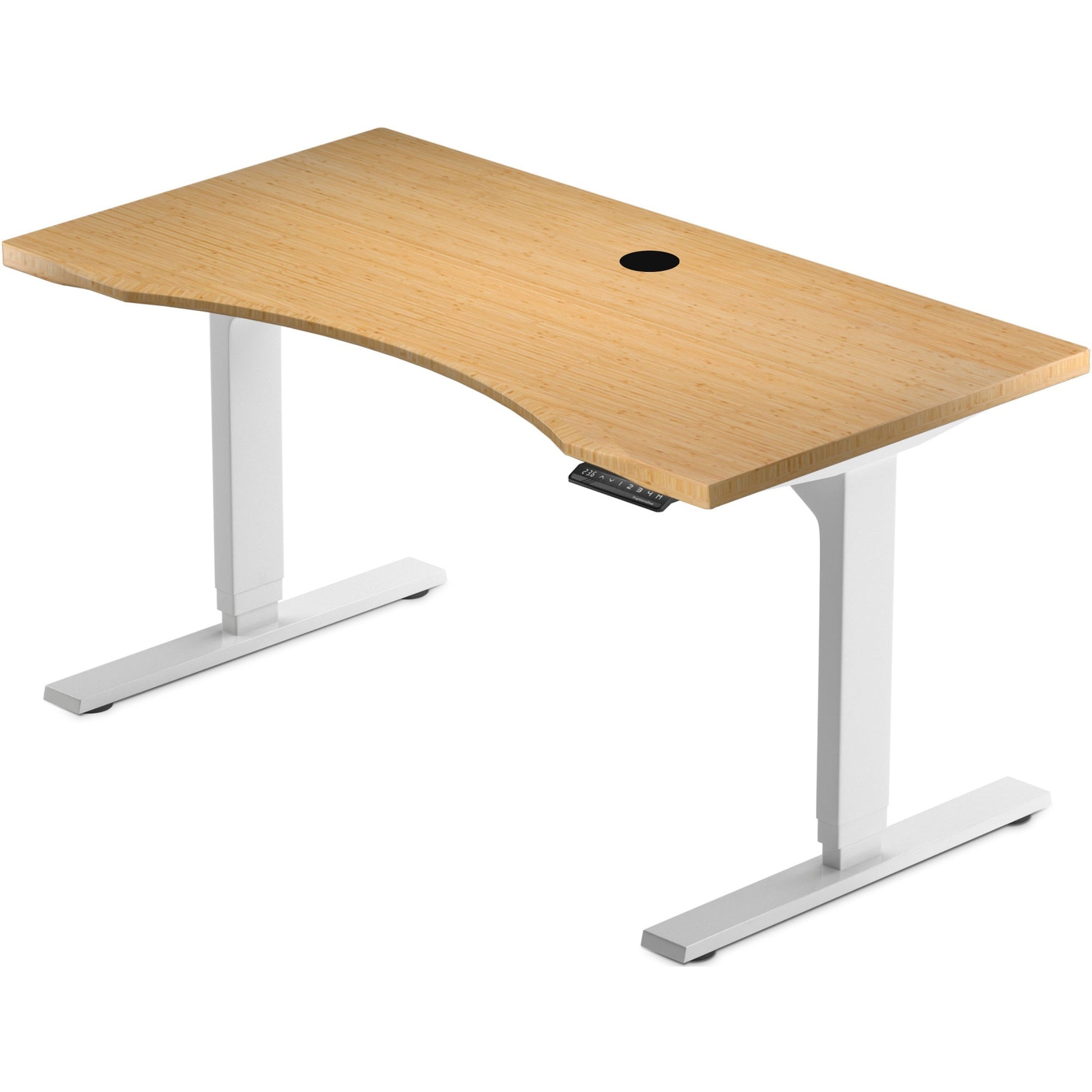 Solo Ryzer Bamboo — The Eco Sit Stand Desk
