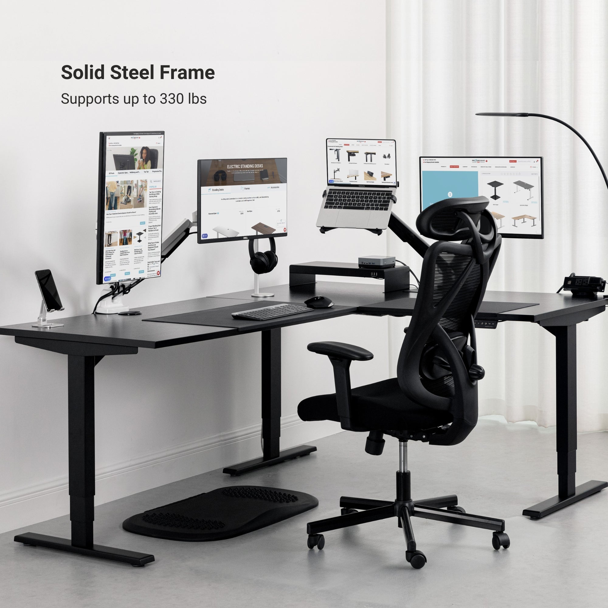 L-Shaped Gaming Desk 72