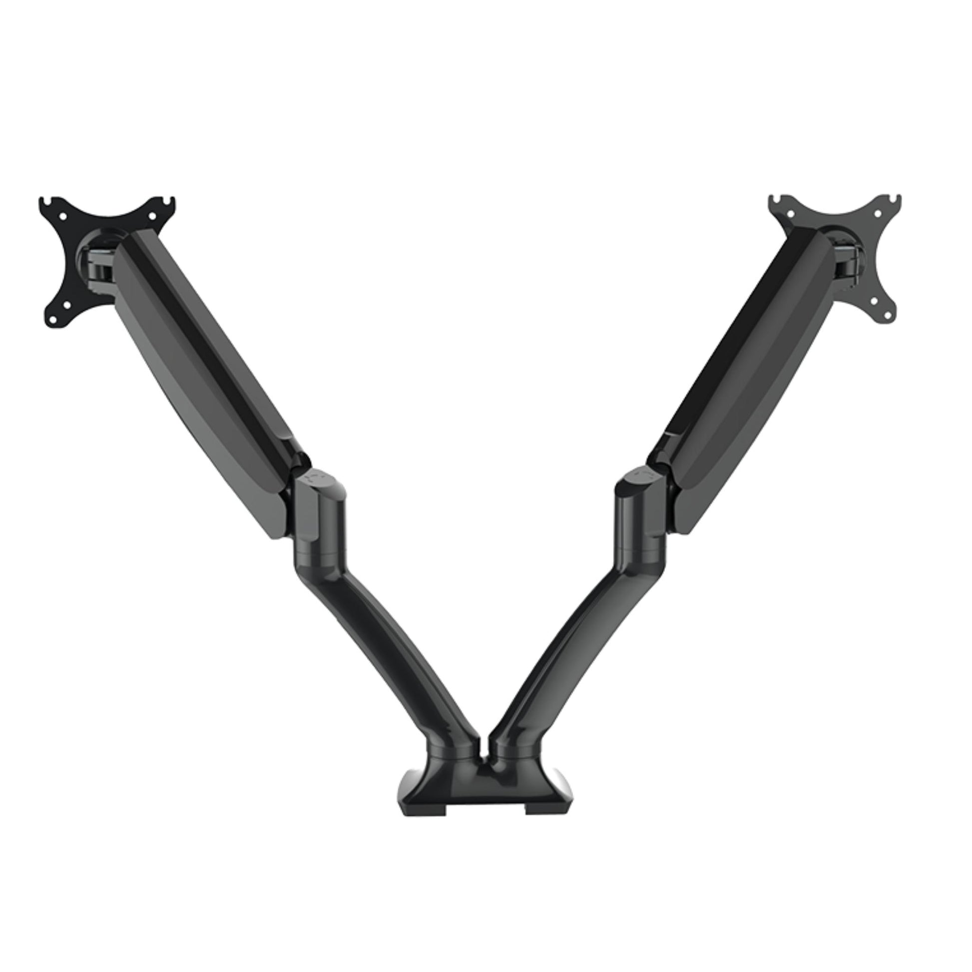 Dual Gas Spring Monitor Stand - Black 6