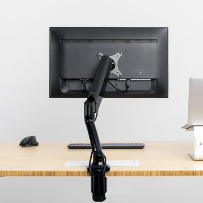 Pneumatic Arm Dual Monitor Desk Mount