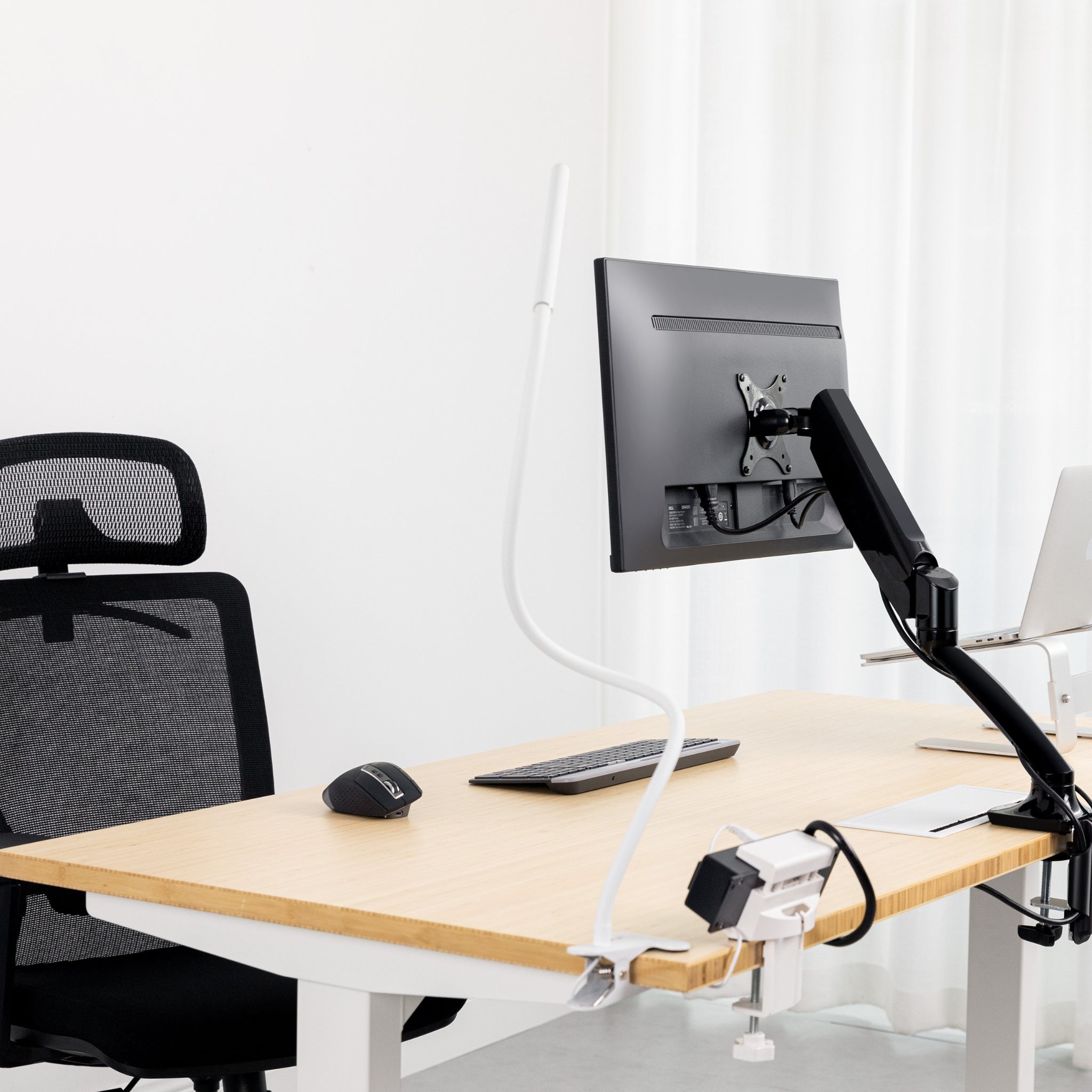 Spring Monitor Holder Single Gas Spring Monitor Stand - Black – Progressive Desk