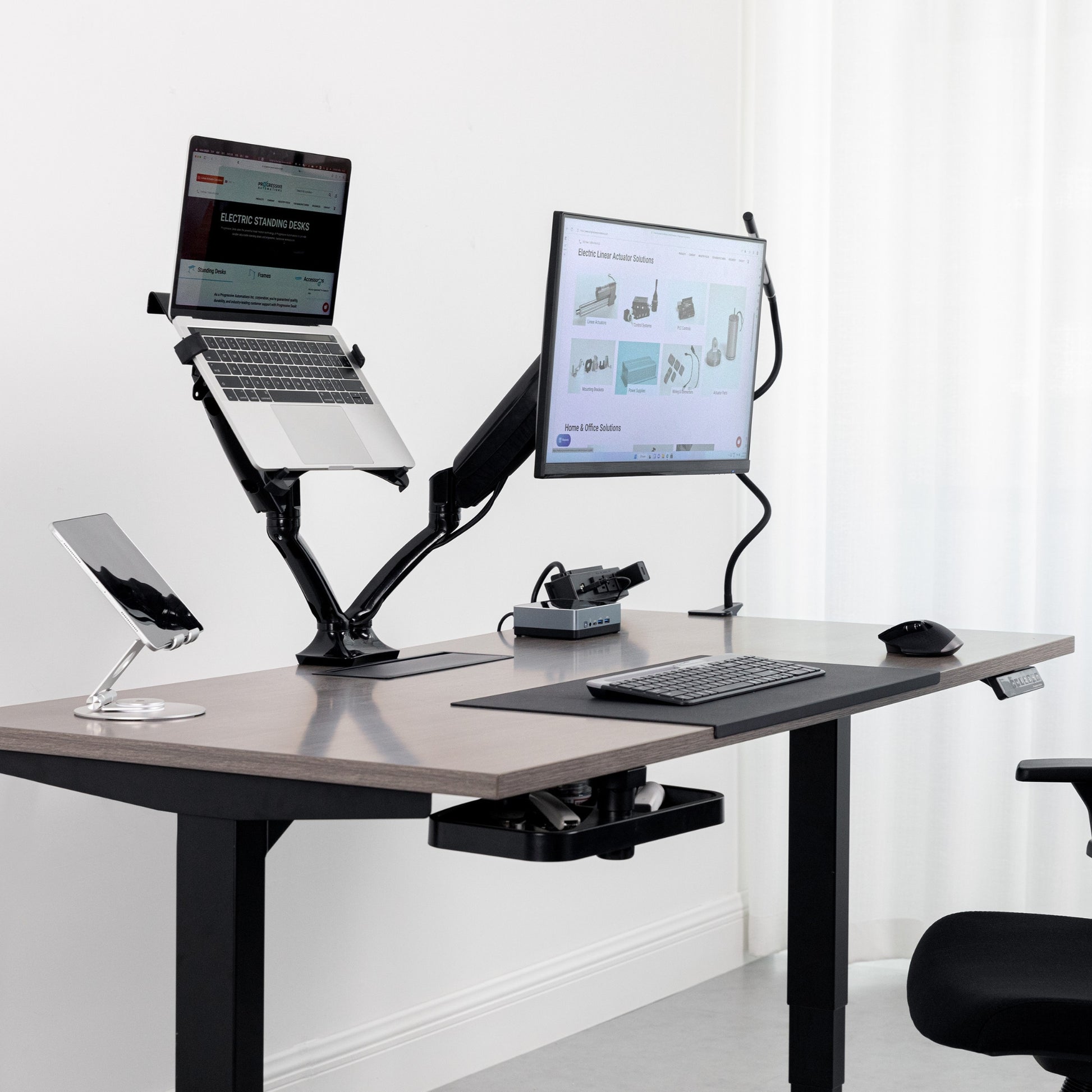 Dual Monitor Arm for Standing Desks