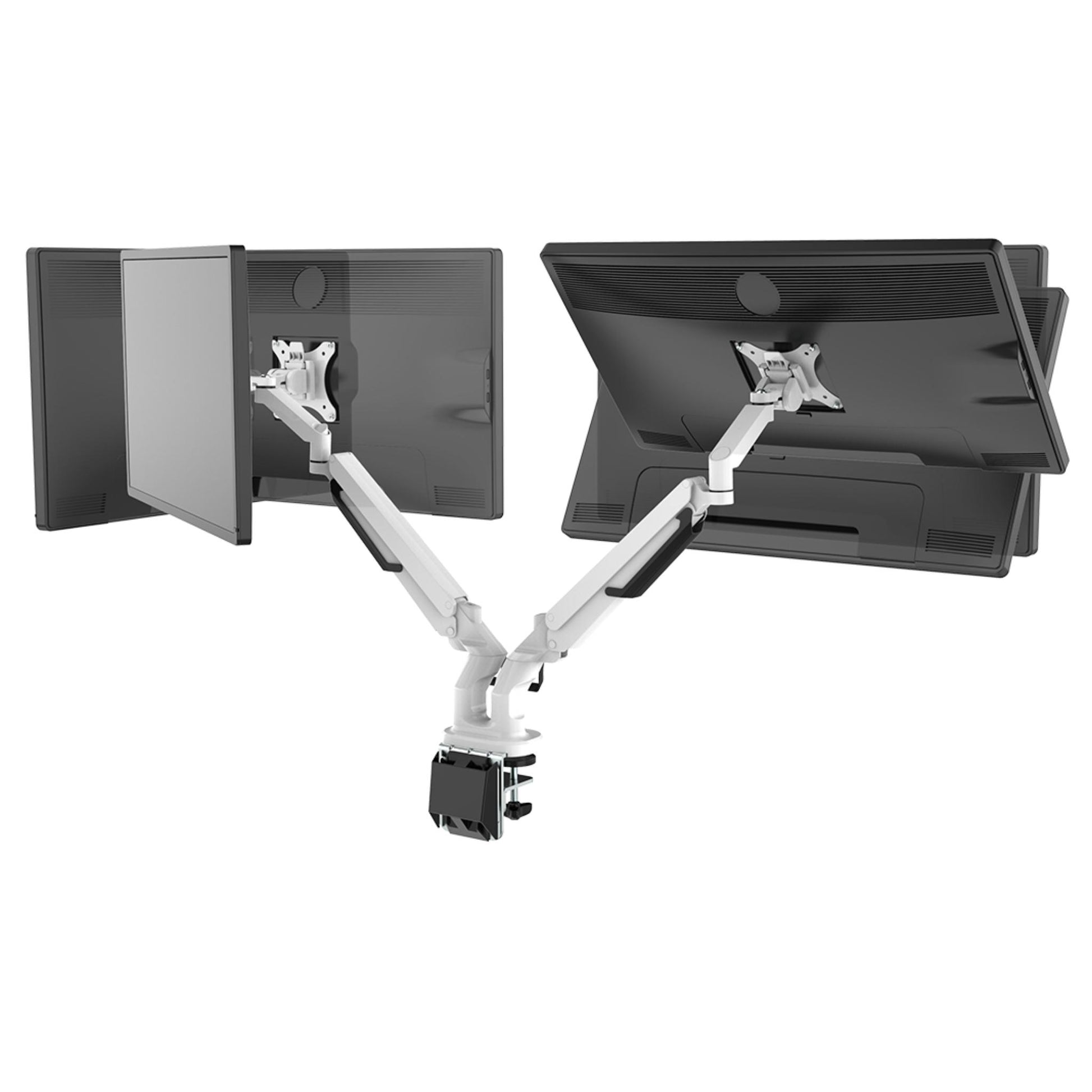 Dual monitor mount, 17–32, gaming, gas spring, Dual